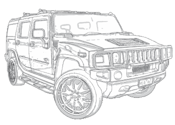 350x250 Hummer H2 2003 2008 Aerpro - Hummer Sketch