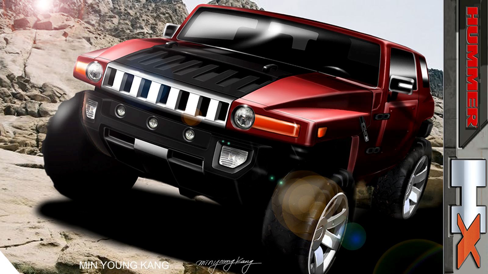 1600x900 Hummer Hx - Hummer Sketch