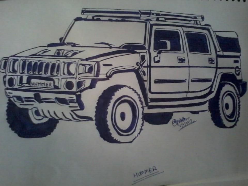 960x720 My Sketches - Hummer Sketch