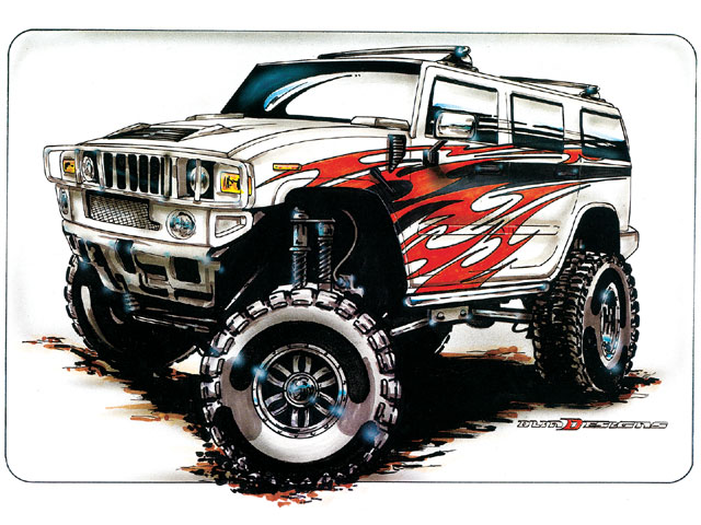 640x480 Hummer Truck Related Images,start 450 - Hummer Sketch