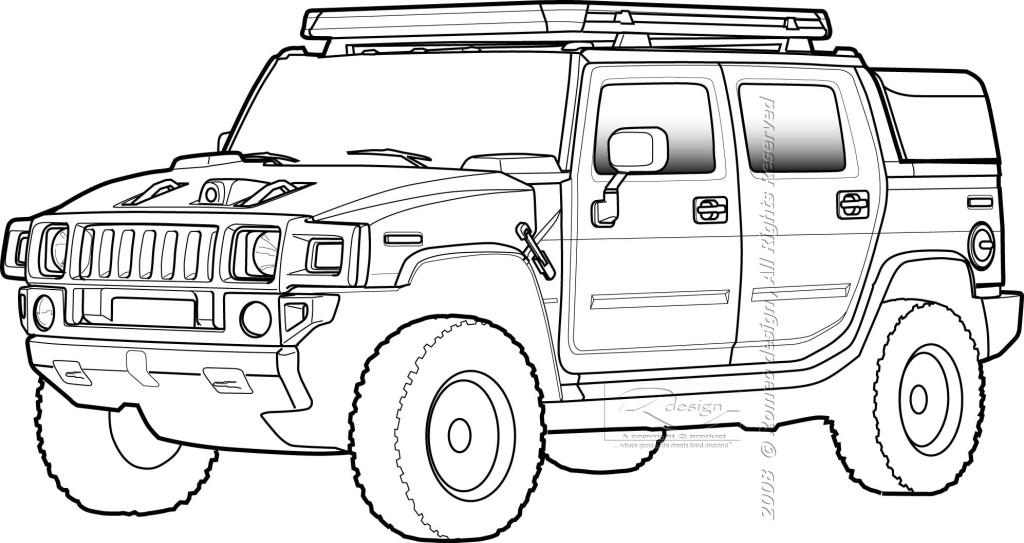 Hummer Sketch at Explore collection of Hummer Sketch
