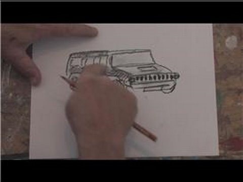 480x360 Drawing Basics How To Draw A Hummer - Hummer Sketch