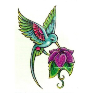 300x300 Hummingbird Tattoo Design Sketch - Hummingbird Tattoo Sketch