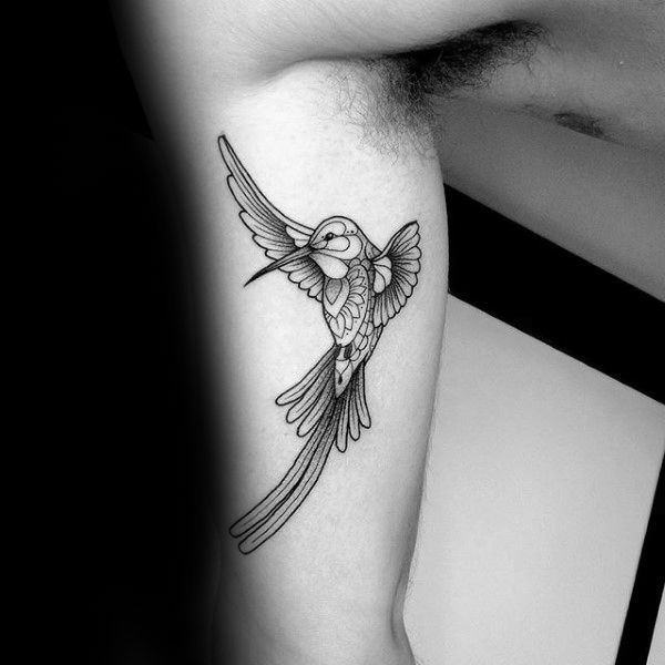 600x600 80 Hummingbird Tattoo Designs For Men - Hummingbird Tattoo Sketch
