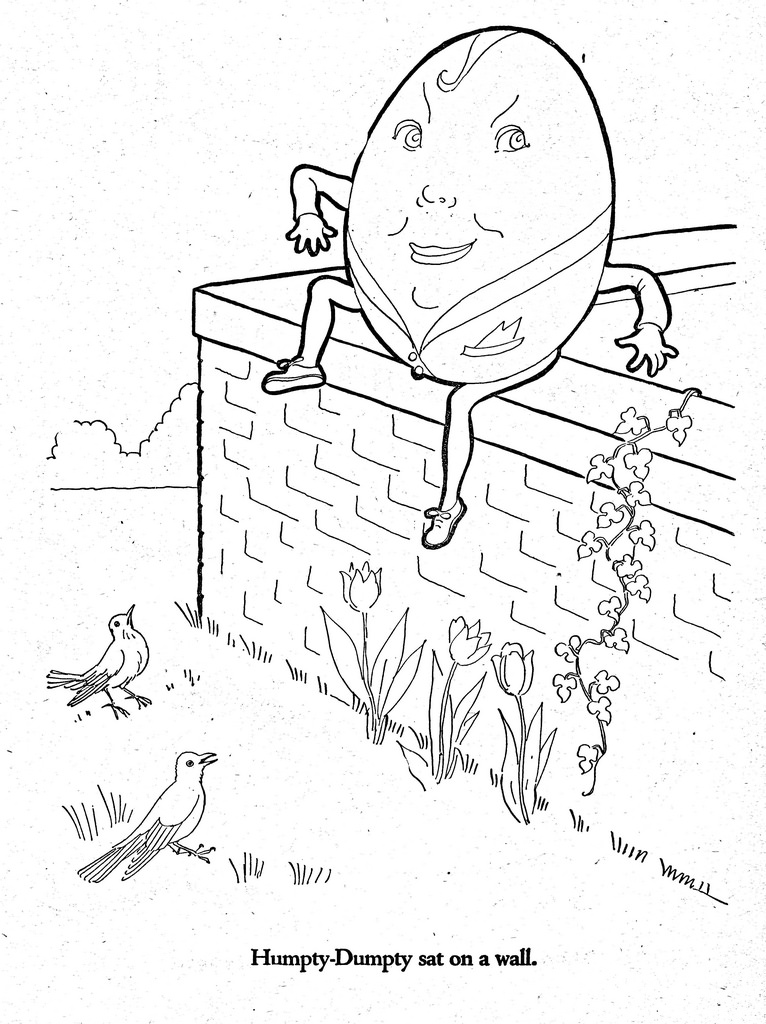 766x1024 Humpty Dumpty Humpty Dumpty, The Mother Goose Paint - Humpty Dumpty Sketch