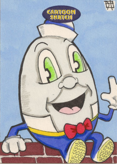 375x524 Cartoon Sketch - Humpty Dumpty Sketch