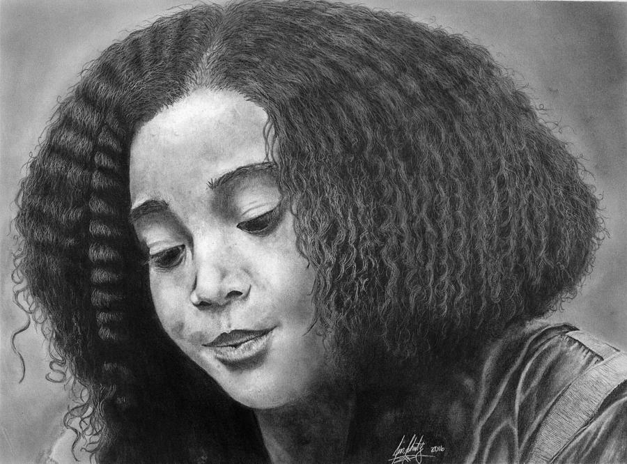 900x666 Hunger Games Rue Drawing Drawing By James Schultz - Hunger Sketch