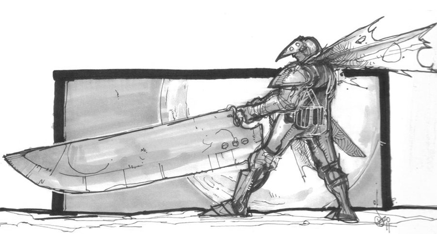 900x482 Monster Hunter Sketch By Countpagan - Hunter Sketch