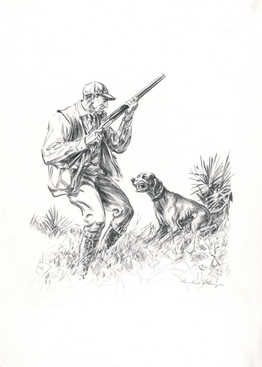 536x750 Original Drawing For The Happy End To Illustrate The Story Cash - Hunter Sketch