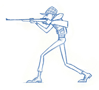 400x366 Sketch Pad, Etc. The Hunter Sketches - Hunter Sketch