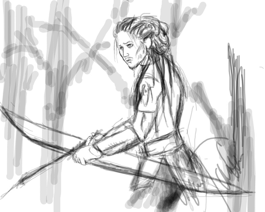 900x720 Hunter Sketch By Mappeli - Hunter Sketch