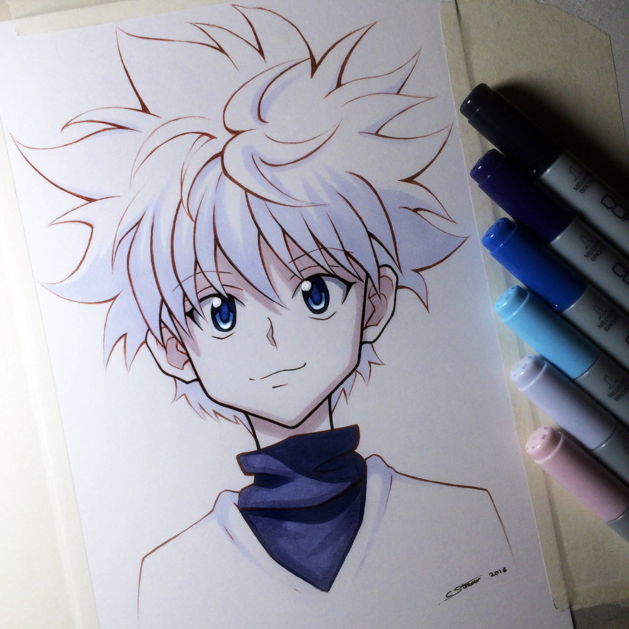 894x894 Killua Zoldyck From Hunter X Hunter - Hunter X Hunter Sketch