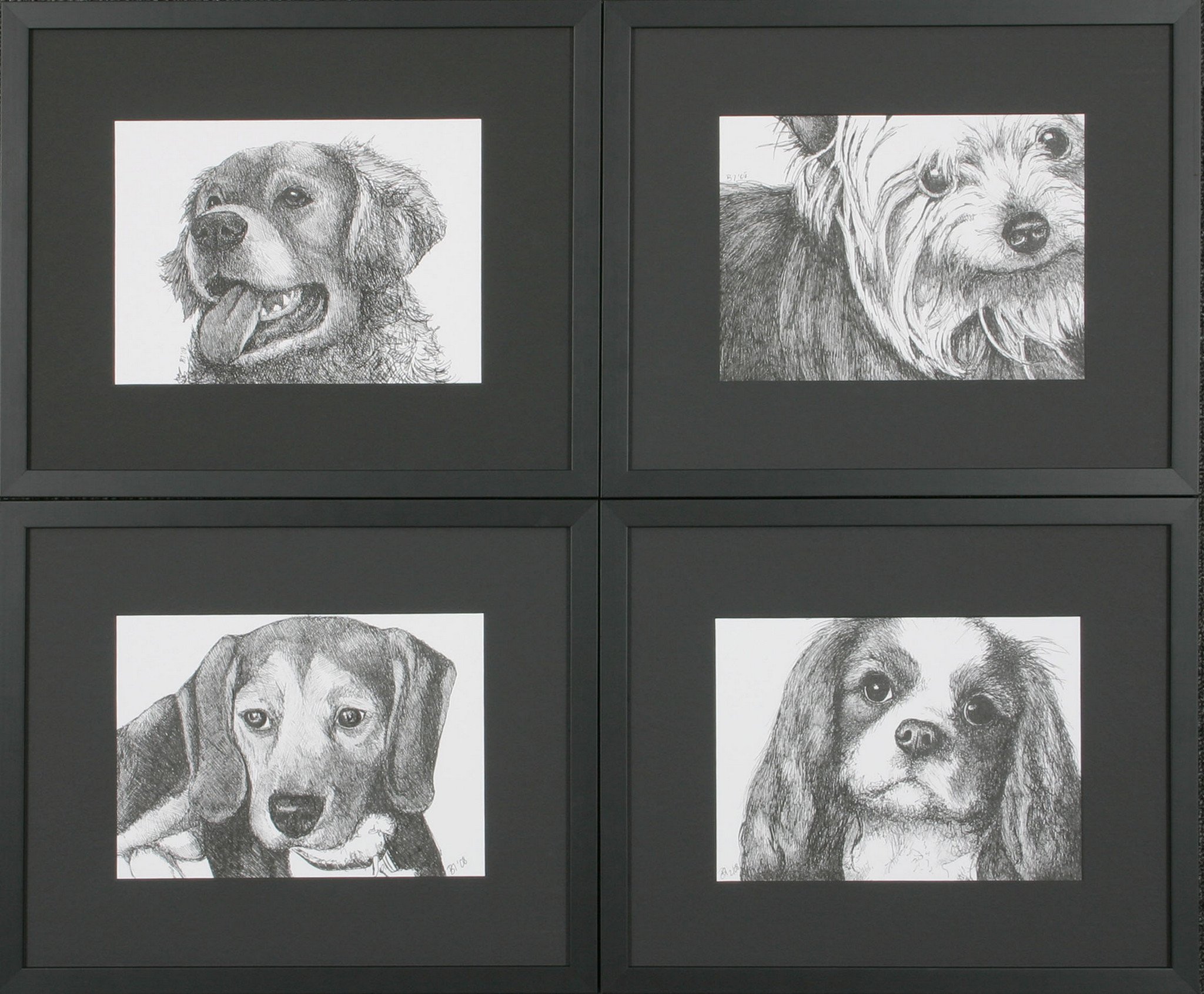 Hunting Dog Sketches at PaintingValley.com | Explore collection of ...