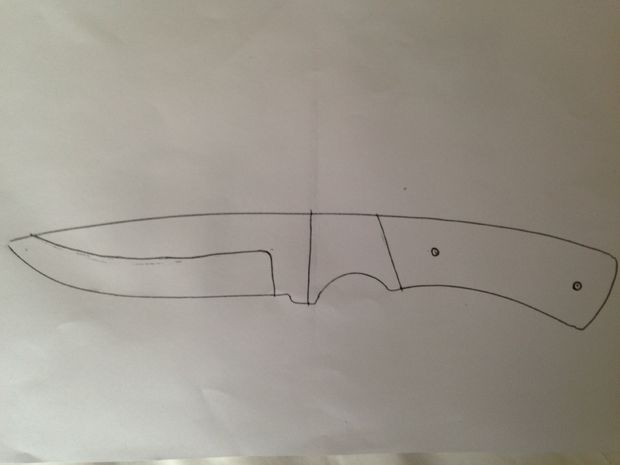 620x465 How To Make A Knife Surfingbird - Hunting Knife Sketch