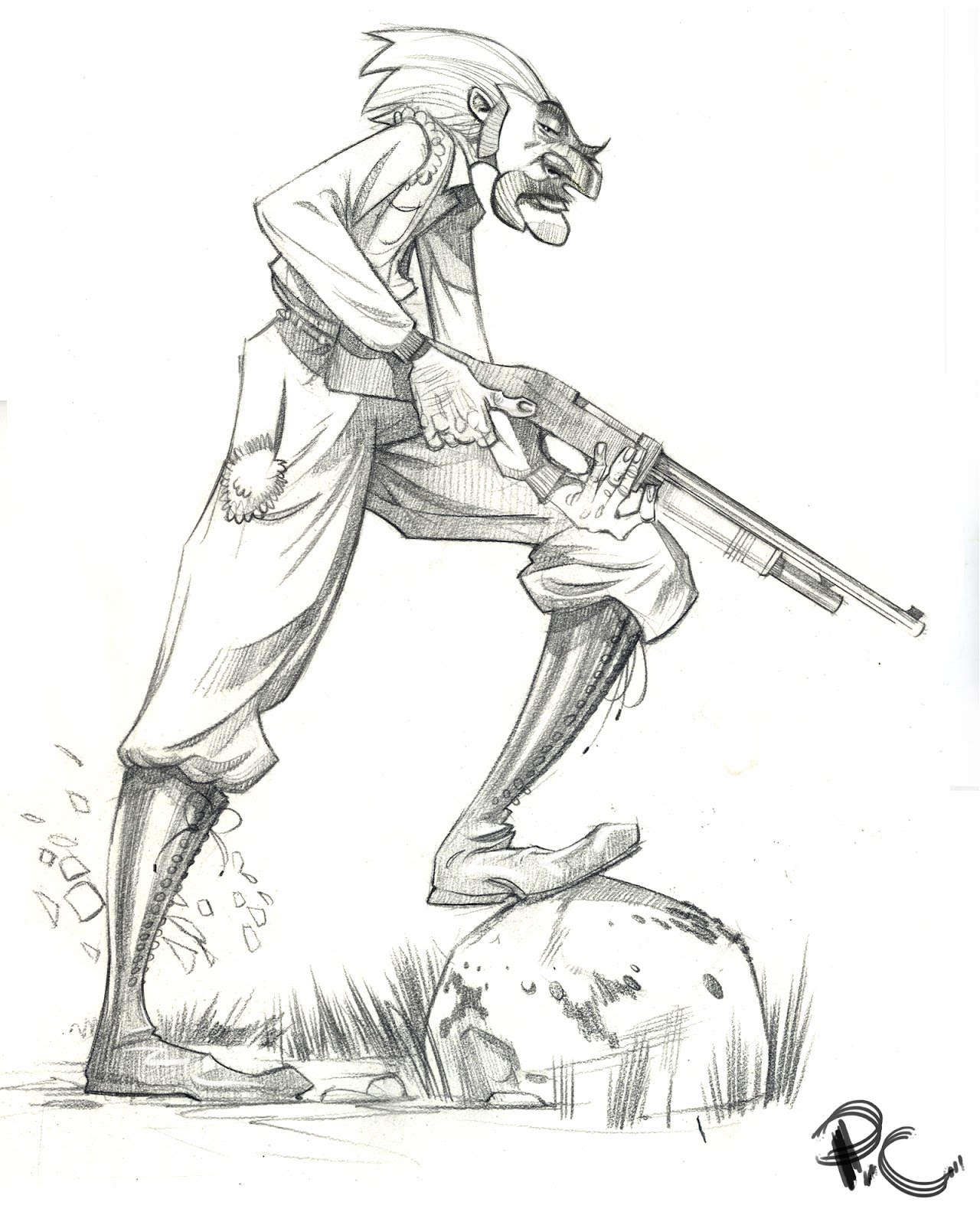 1280x1600 P.cohen Sketch Blog King Of The Forest Lumberjack And The Hunter - Hunting Sketches