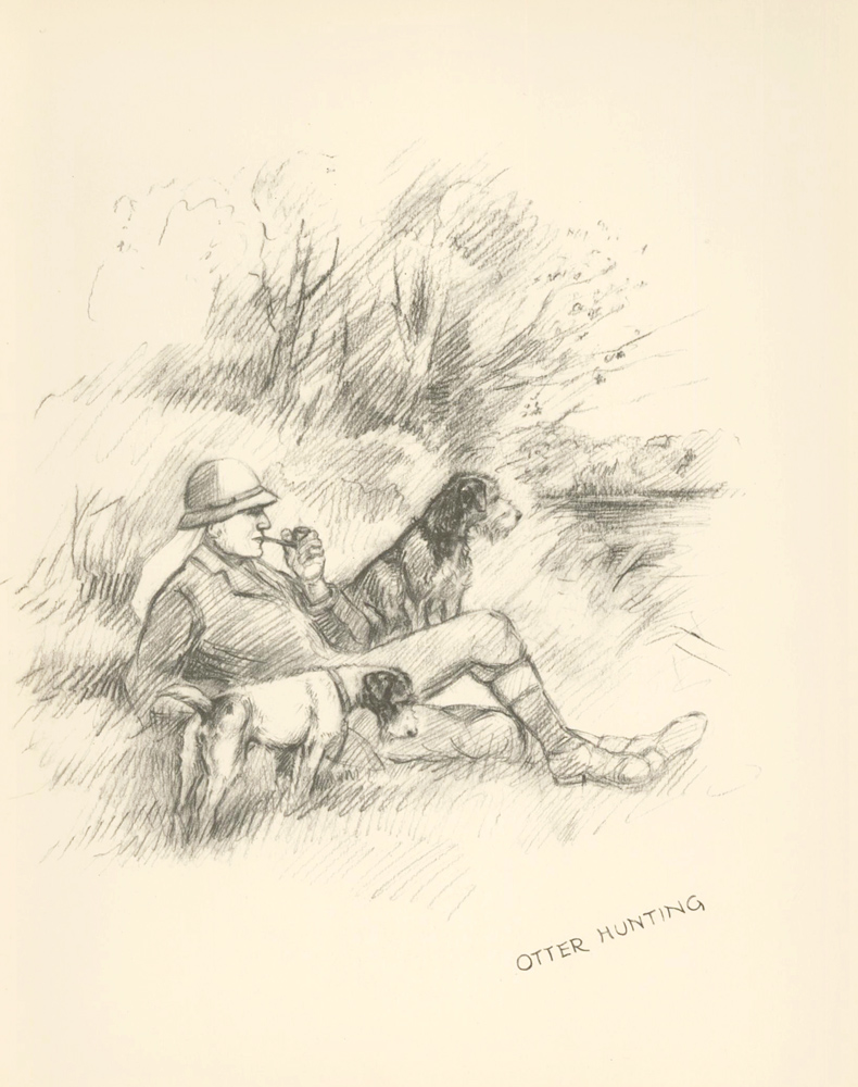 790x1000 Family Of Dogs. Reverse Otter Hunting. Just Dogs Sketches In Pen - Hunting Sketches