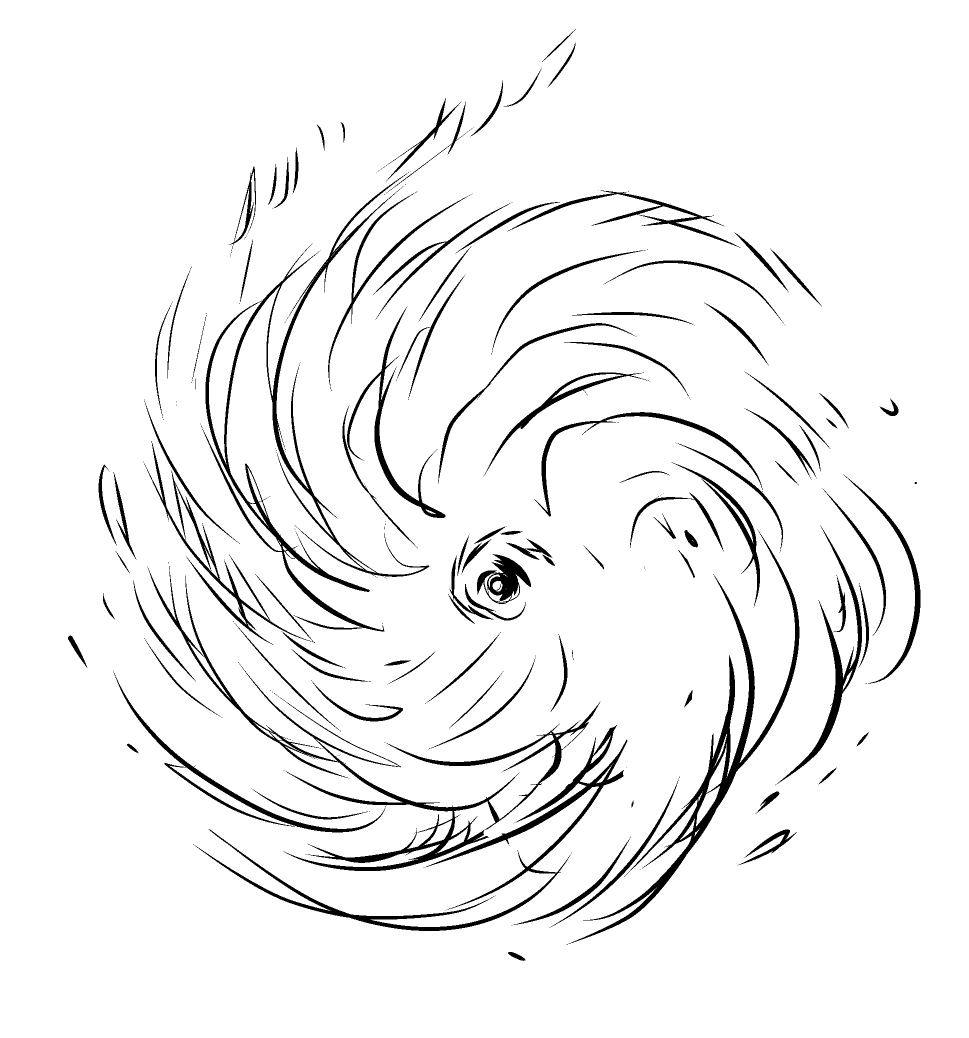 Cute How To Draw Hurricane Sketch 