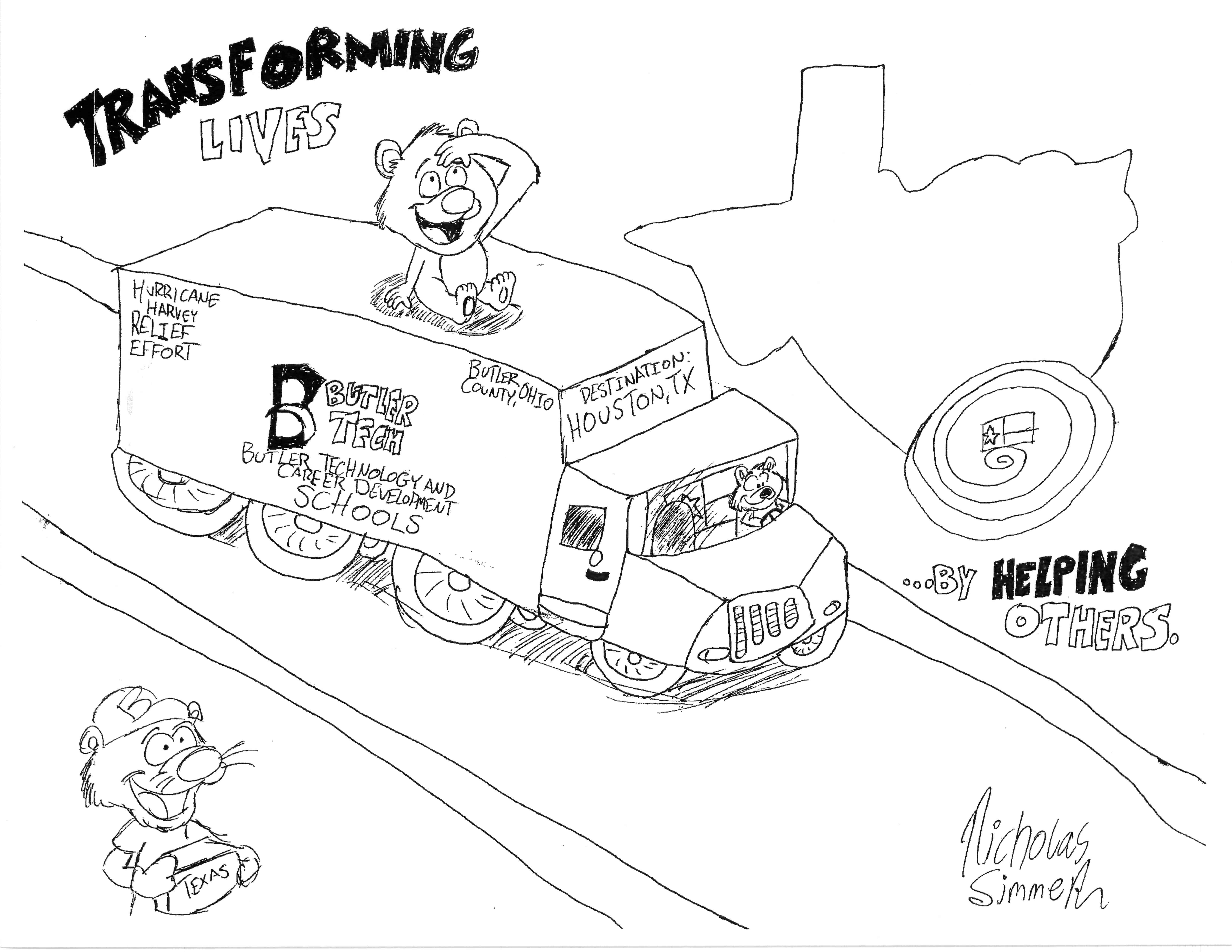 6600x5100 Hurricane Harvey Sketch - Hurricane Sketch