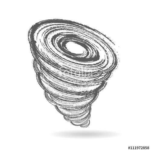 500x500 Hurricane Clipart Sketch Cute Borders, Vectors, Animated, Black - Hurricane Sketch