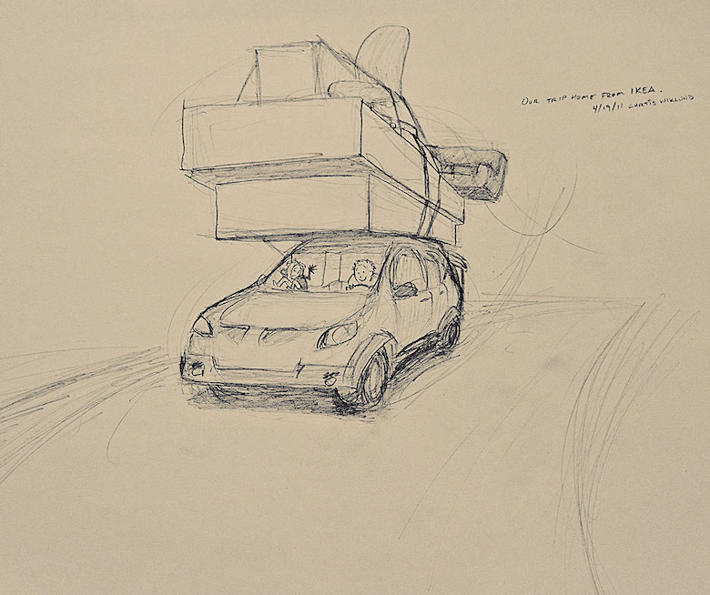 780x654 Husband Shares Precious Moments Spent With Wife By Drawing 1 - Husband And Wife Sketch