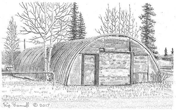 590x370 Government Surplus Helped Build Alaska Sketches Of Alaska - Hut Sketch