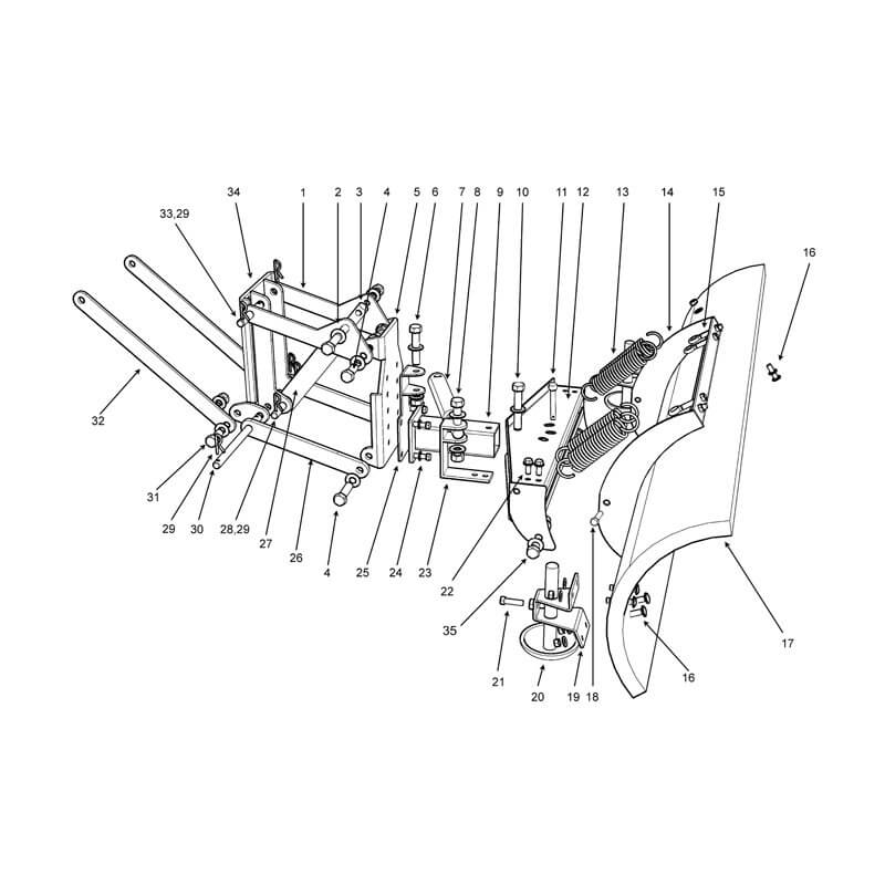 800x800 Wessex Wx 17856 Hydraulic Kit ( Snow Plough) - Hydraulic Sketch