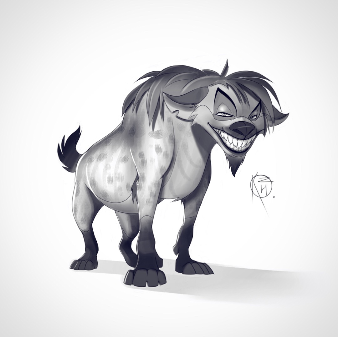 1080x1078 Hyena On Behance - Hyena Sketch