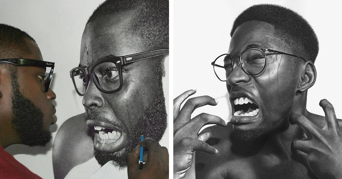 1200x628 Hyperrealistic Pencil Art Portraits By Nigerian Artist Arinze Stanley - Hyper Realistic Sketches