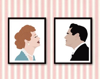 340x270 I Love Lucy Poster Etsy - I Love Lucy Sketches