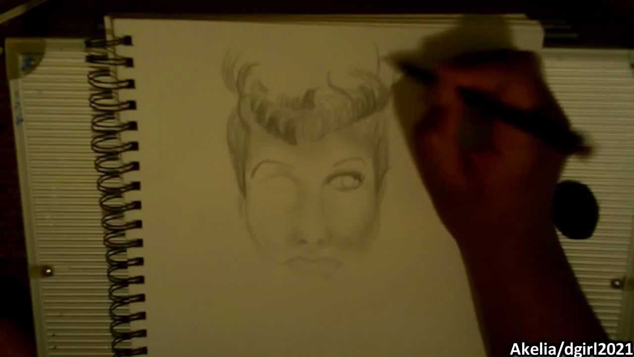 1280x720 Speed Drawing I Love Lucy Lucille Ball - I Love Lucy Sketches