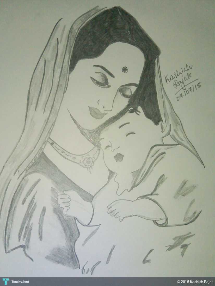 825x1100 Maa I Love U Touchtalent - I Love Sketching