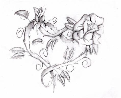 474x384 I Love You Roses And Hearts Drawings. I Love U Flower Drawing How To - I Love U Sketch