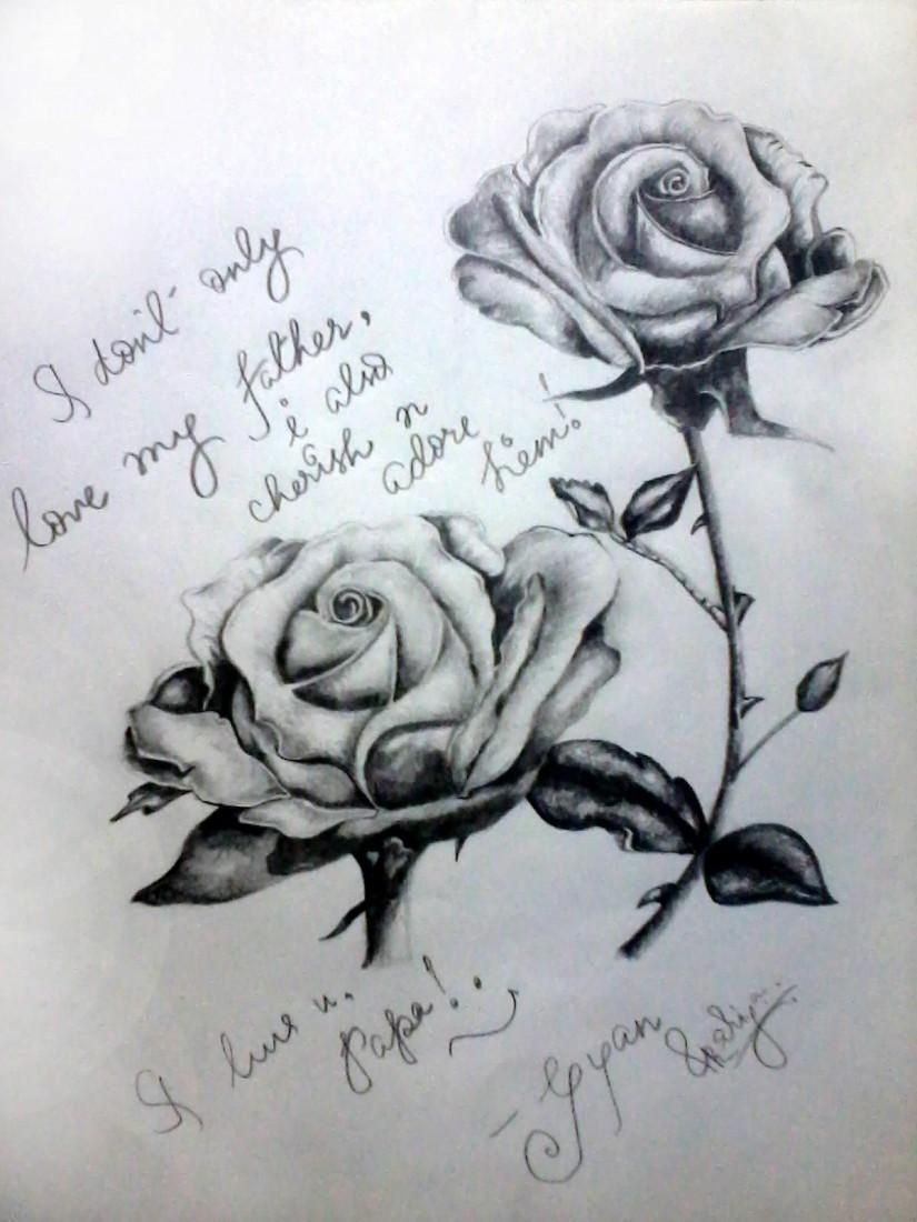 825x1100 Luv U Dad!! ) - I Love U Sketch