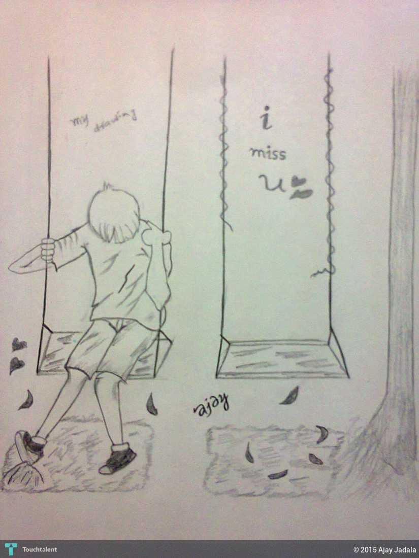 825x1100 Miss You..... Touchtalent - I Miss You Sketch