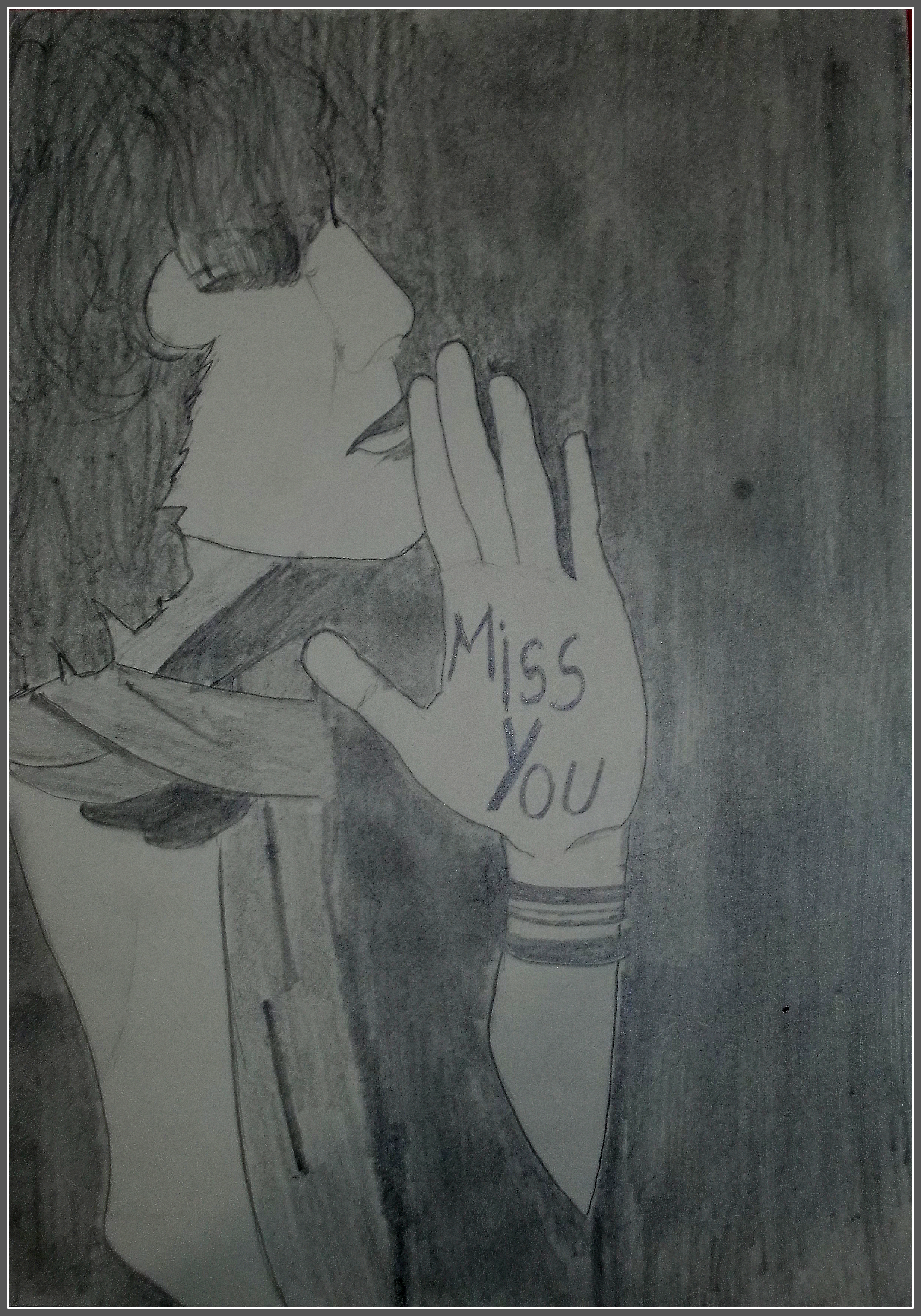 2472x3534 Miss You Sketch Life Of 24 Hours - I Miss You Sketch