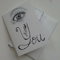 200x200 Best Eye Sketch Products On Wanelo - I Miss You Sketch