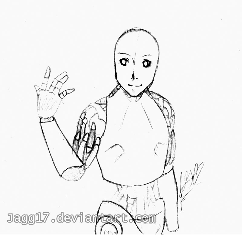 800x777 I Robot - I Robot Sketch