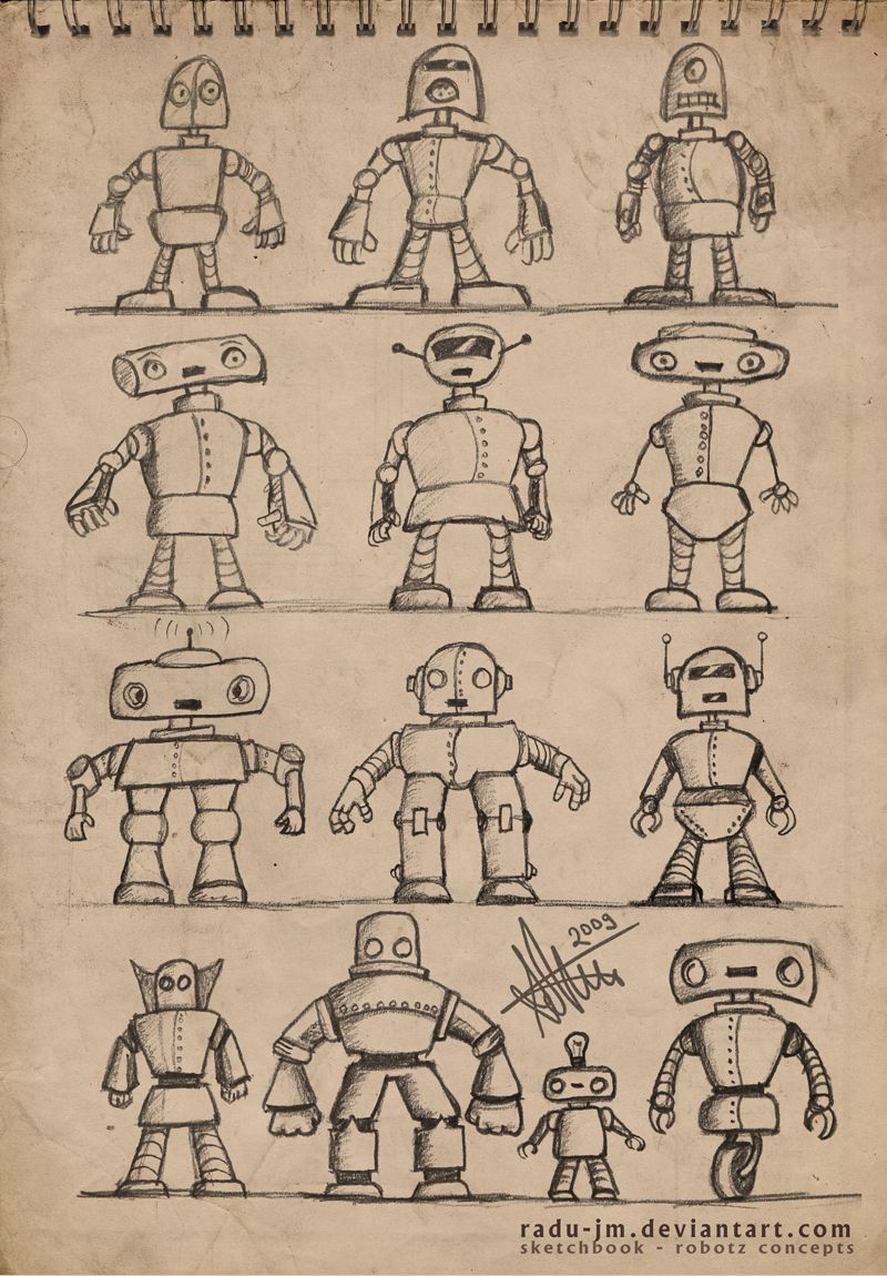 800x1150 Robotz Concepts By Radu Jm By Robot Drawing On - I Robot Sketch