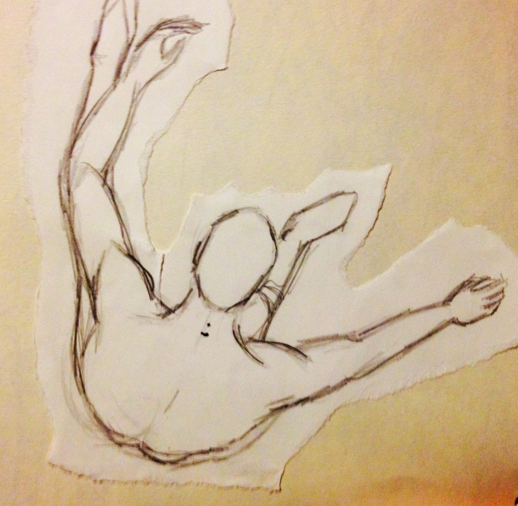 1024x1001 Falling Icarus Katherine Taylor Scott Ba (Hons) Illustration - Icarus Sketch