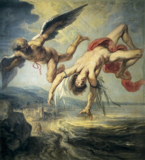 472x520 Gowy, Jacob Peter (17th Century). The Fall Of Icarus. 1636. Icarus - Icarus Sketch