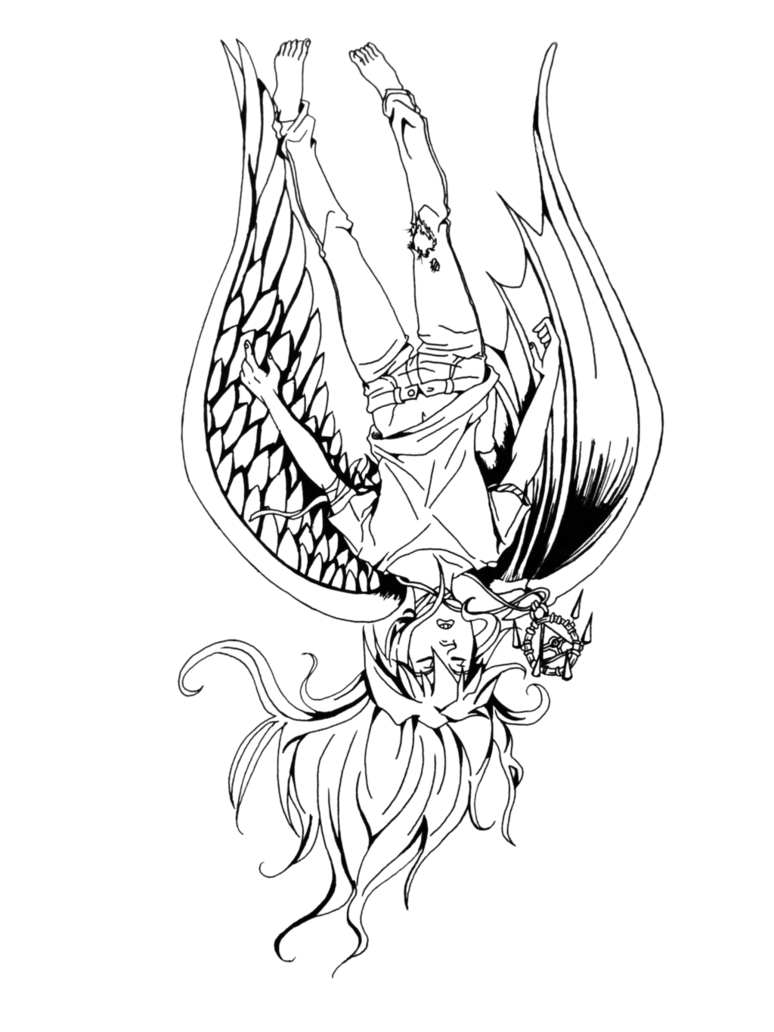 774x1032 The Fall Of Icarus (Sketch) By L0thur - Icarus Sketch