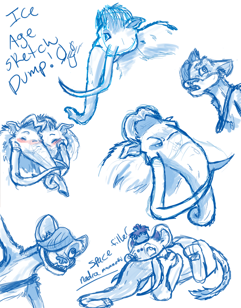 782x1000 Ice Age Sketch Dump... By Kayla San - Ice Age Sketch