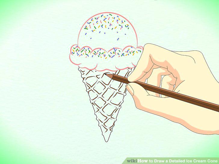 728x546 Ice Cream Cone Drawing Awesome Black And White Jsonfiddle - Ice Cream Cone Sketch