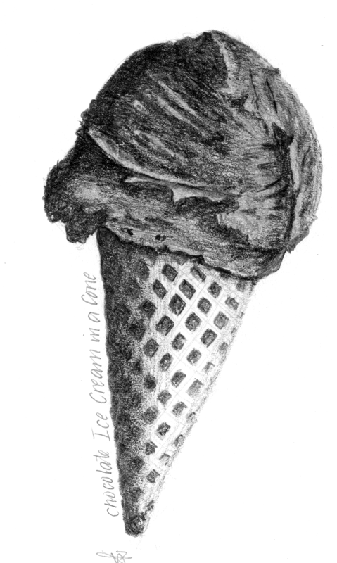 Ice Cream Cone Sketch at PaintingValley.com | Explore collection of Ice ...