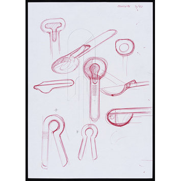 355x355 Perspective Sketch Designs For Bottle Openers And An Ice Cream - Ice Cream Scoop Sketch