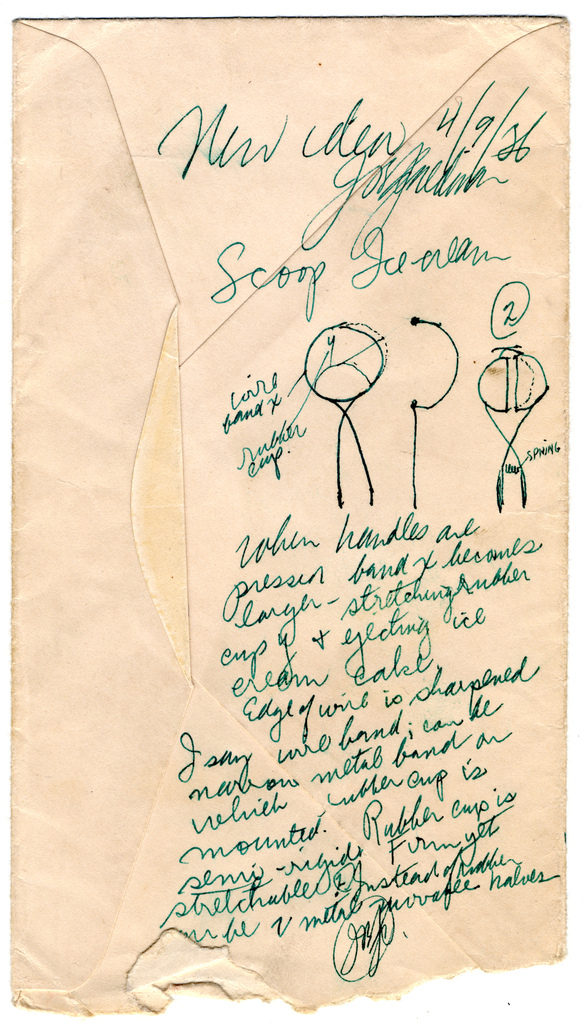 584x1024 Sketch For New Idea For Ice Cream Scoop (Usa), 1936 Objects - Ice Cream Scoop Sketch