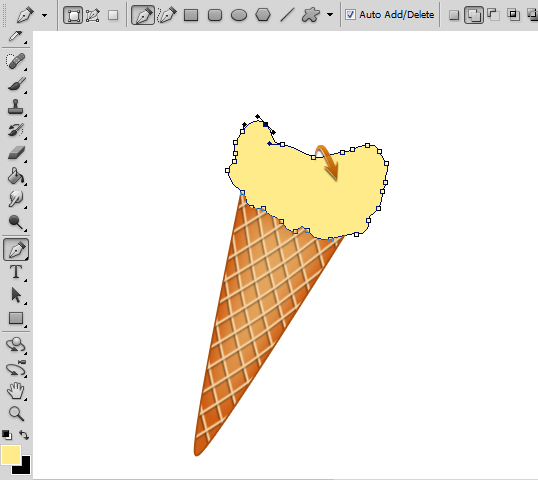 538x480 Create A Stylized Ice Cream Cone In Photoshop Sitepoint - Ice Cream Scoop Sketch