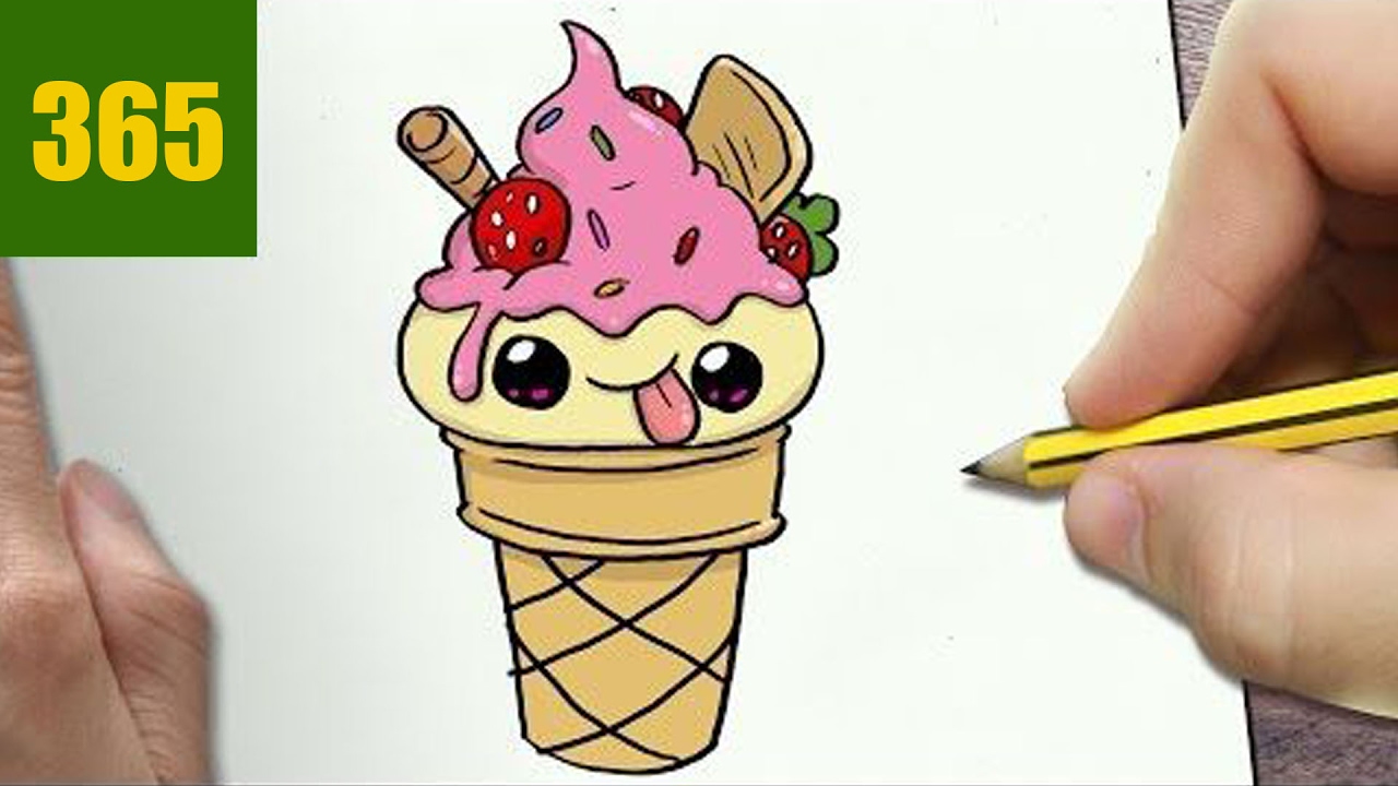 1280x720 Drawn Ice Cream 365 Sketch 1 - Ice Cream Sketch