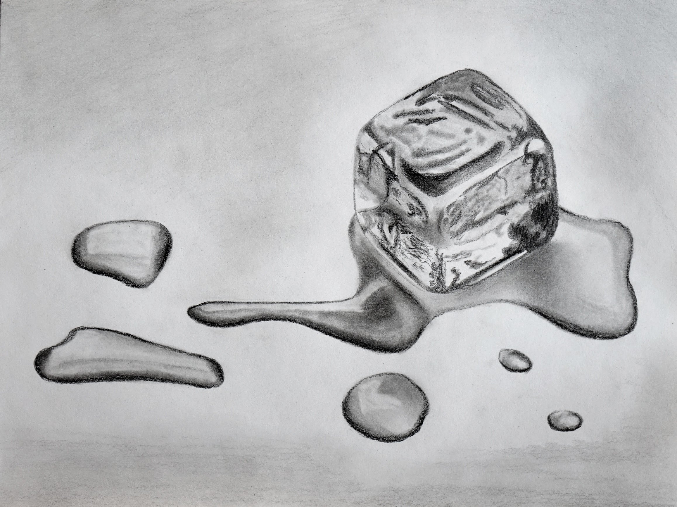 Drawing An Ice Cube. 