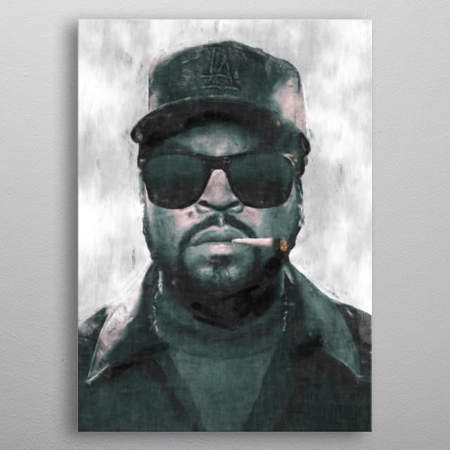 640x640 Ice Cube With Joint Sketch By J.p. Voodoo Metal Posters - Ice Cube Sketch